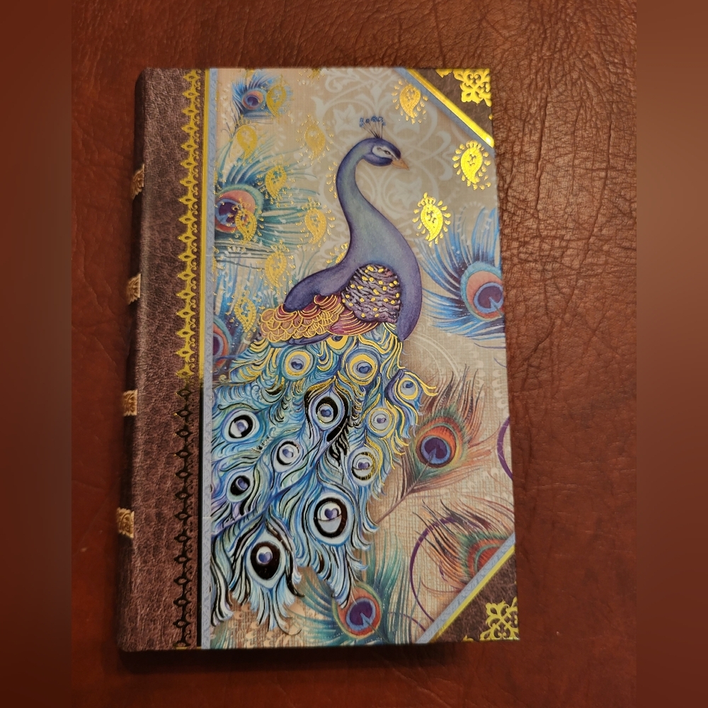 Punch Studio Peacock Decorative Storage Book, New With Tags